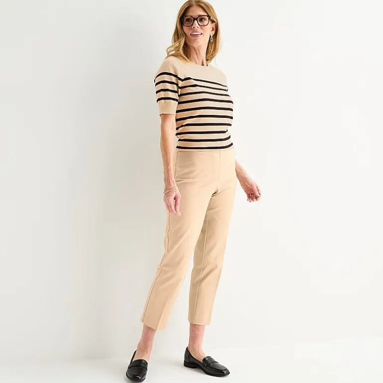 Liz Claiborne Emma Womens Straight Mid Rise Ankle Pant