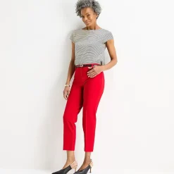 Liz Claiborne Emma Womens Straight Mid Rise Ankle Pant