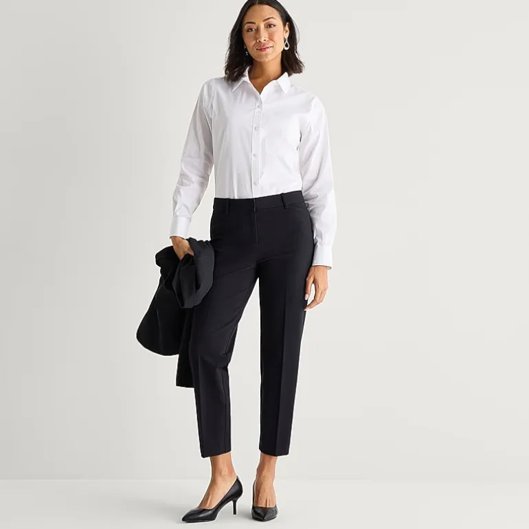 Liz Claiborne Emma Womens Straight Mid Rise Ankle Pant