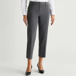 Liz Claiborne Emma Womens Straight Mid Rise Ankle Pant