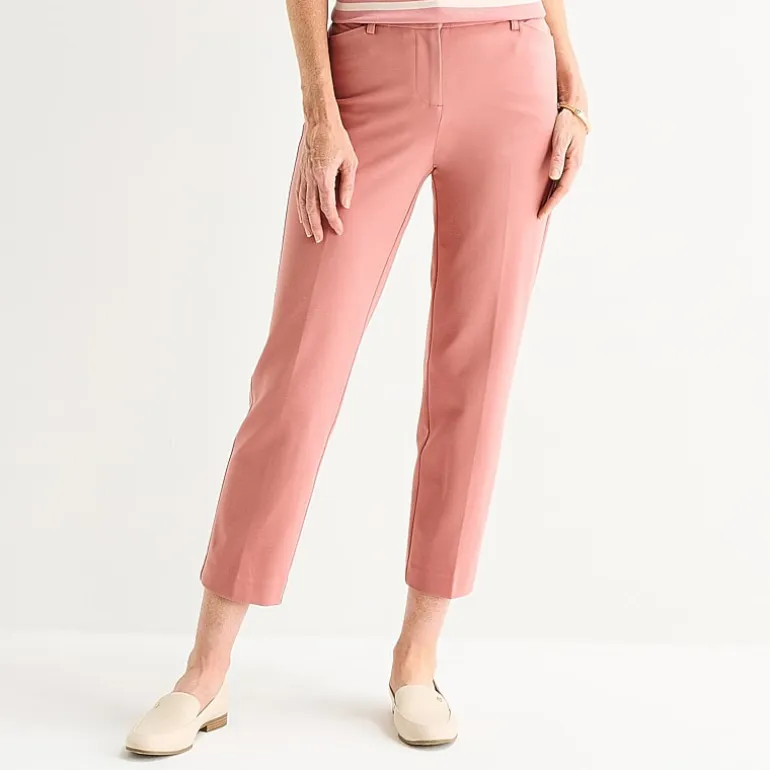Liz Claiborne Emma Womens Straight Mid Rise Ankle Pant