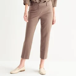 Liz Claiborne Emma Womens Straight Mid Rise Ankle Pant