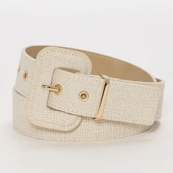 Liz Claiborne Fabric Pant Belt With Metal Keeper Womens Belt