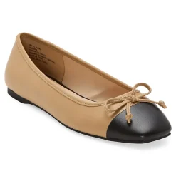 Liz Claiborne Flora Womens Cap Closed Toe Ballet Flats