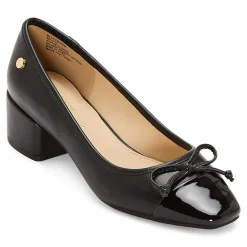 Liz Claiborne Fredson Womens Cap Closed Toe Block Heel Pumps
