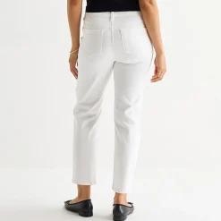 Liz Claiborne Lana Womens High Rise Cropped Jean