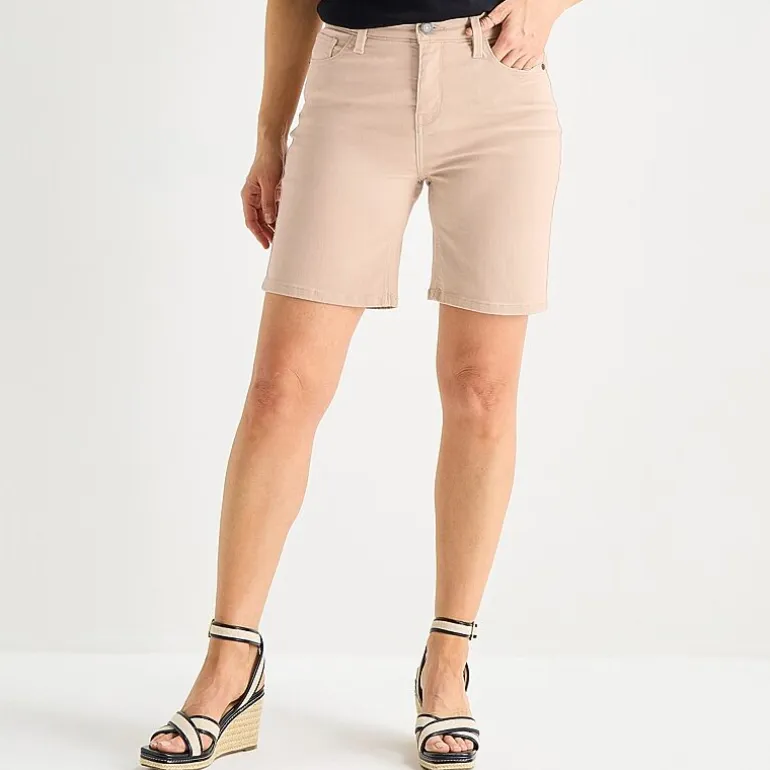 Liz Claiborne Lana Womens 8" High Rise Denim Short
