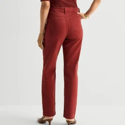 Liz Claiborne Lana Womens High Rise Straight Leg Jean