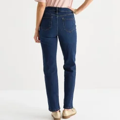Liz Claiborne Lana Womens High Rise Straight Leg Jean