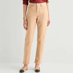 Liz Claiborne Lana Womens High Rise Straight Leg Jean
