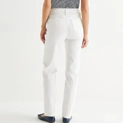 Liz Claiborne Lana Womens High Rise Straight Leg Jean