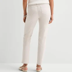 Liz Claiborne Lana Womens High Rise Straight Leg Jean