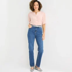 Liz Claiborne Lana Womens High Rise Straight Leg Jean