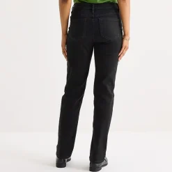 Liz Claiborne Lana Womens High Rise Straight Leg Jean