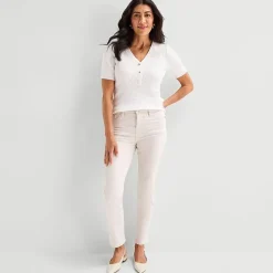 Liz Claiborne Lana Womens High Rise Straight Leg Jean