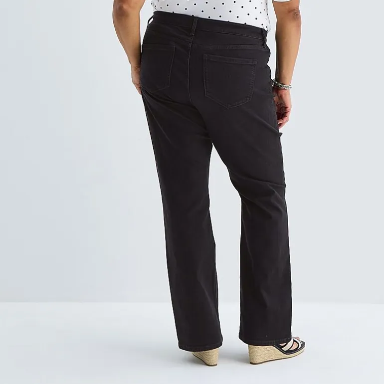 Liz Claiborne Lana Womens Plus High Rise Bootcut Jean