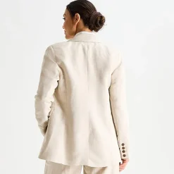 Liz Claiborne Linen Womens Classic Fit Blazer