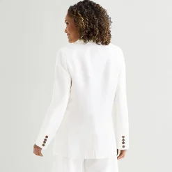 Liz Claiborne Linen Womens Classic Fit Blazer