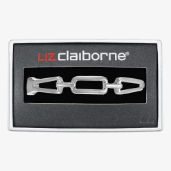Liz Claiborne Link Womens Rectangular Bangle Bracelet
