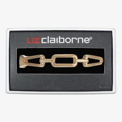 Liz Claiborne Link Womens Rectangular Bangle Bracelet