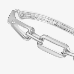 Liz Claiborne Link Womens Rectangular Bangle Bracelet