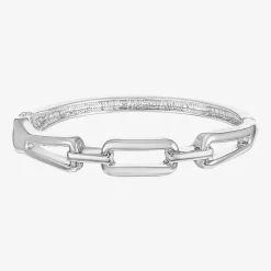 Liz Claiborne Link Womens Rectangular Bangle Bracelet