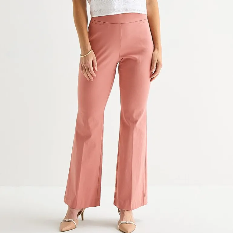 Liz Claiborne Lisa Womens Flare Pull-On Pant