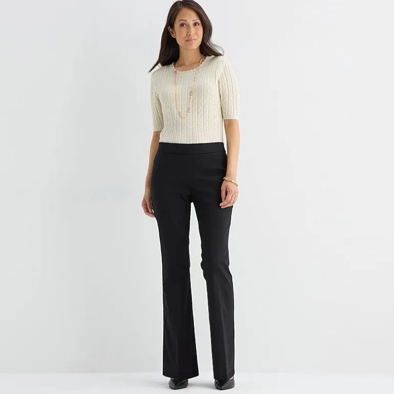 Liz Claiborne Lisa Womens Flare Pull-On Pant
