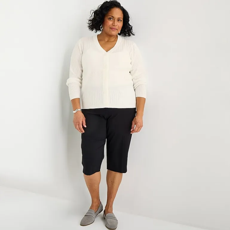 Liz Claiborne Lisa Womens Plus Straight Capri Pant