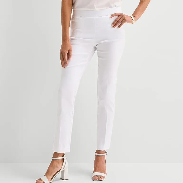 Liz Claiborne Lisa Womens Straight Pull-On Pant