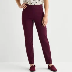 Liz Claiborne Lisa Womens Straight Pull-On Pant