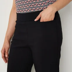 Liz Claiborne Lisa Womens Straight Mid Rise Pull-On Pant