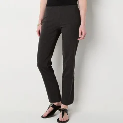 Liz Claiborne Lisa Womens Straight Mid Rise Pull-On Pant