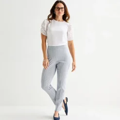 Liz Claiborne Lisa Womens Straight Pull-On Pant