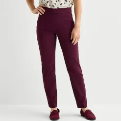 Liz Claiborne Lisa Womens Straight Pull-On Pant