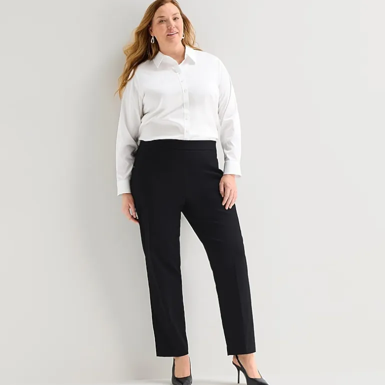Liz Claiborne Lisa Womens Straight Pull-On Pant