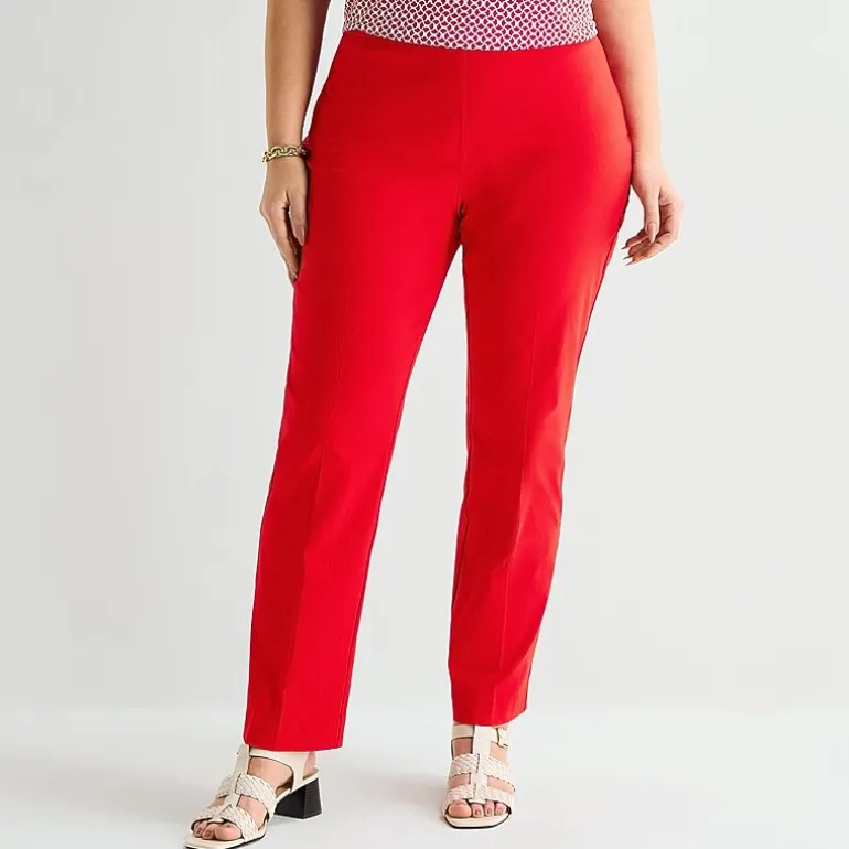Liz Claiborne Lisa Womens Straight Pull-On Pant
