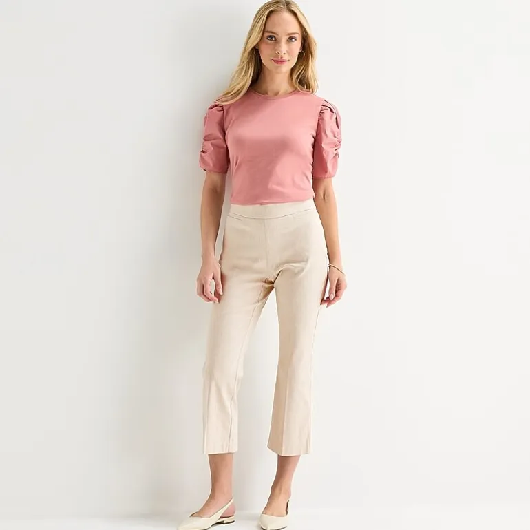 Liz Claiborne Lisa Womens Tall Flare Capri Pant