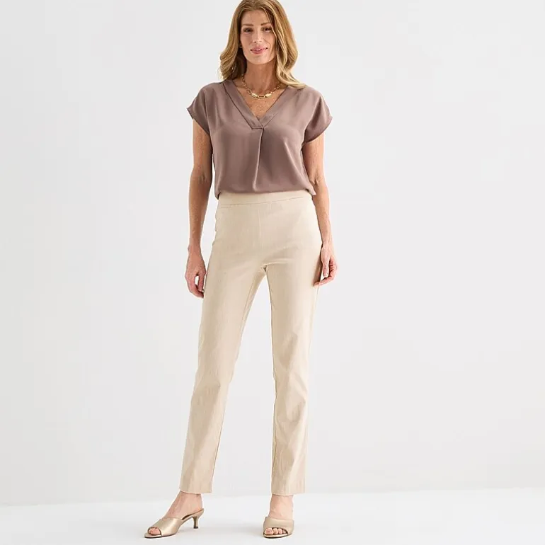 Liz Claiborne Lisa Womens Tall Straight Pull-On Pant