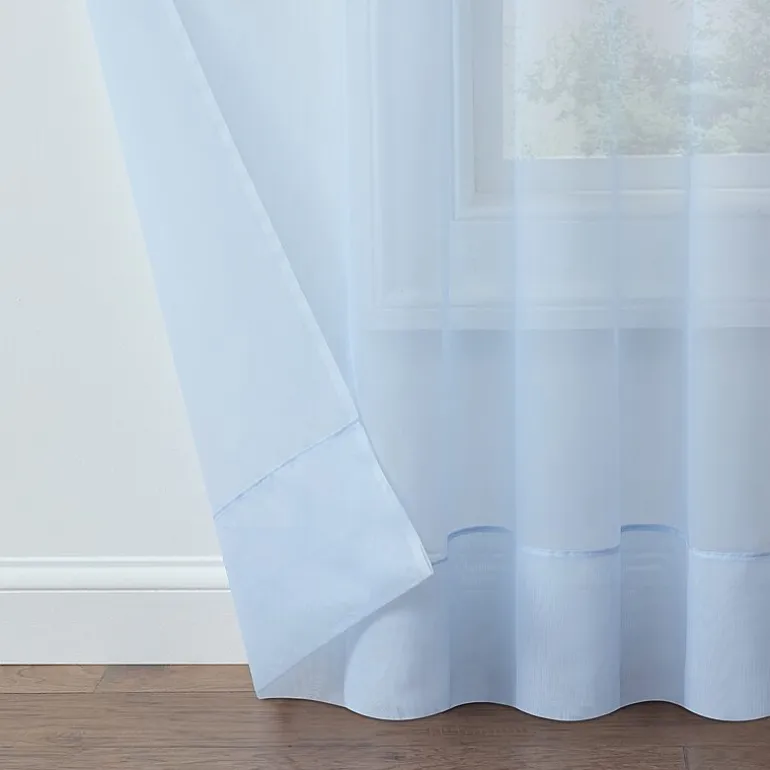 Liz Claiborne Lisette Grommet Top Sheer Single Curtain Panel