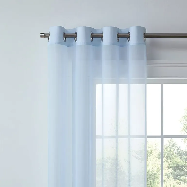 Liz Claiborne Lisette Grommet Top Sheer Single Curtain Panel