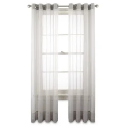 Liz Claiborne Lisette Grommet Top Sheer Single Curtain Panel