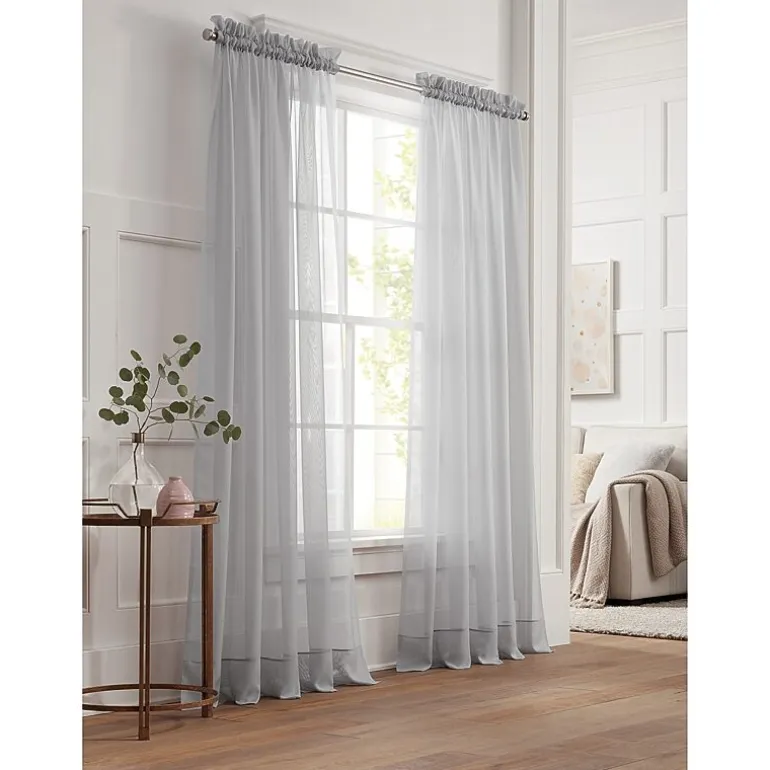 Liz Claiborne Lisette Rod Pocket Sheer Single Curtain Panel
