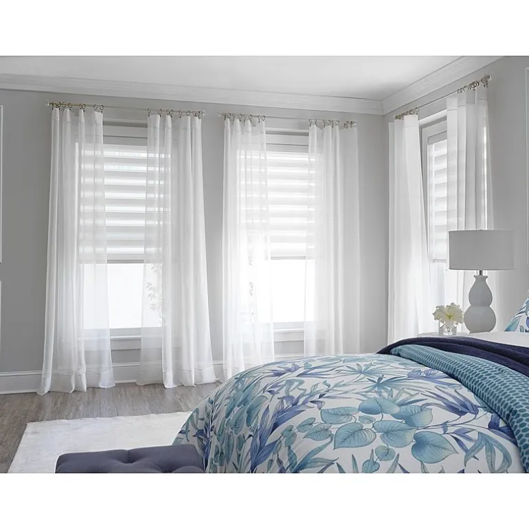 Liz Claiborne Lisette Rod Pocket Sheer Single Curtain Panel