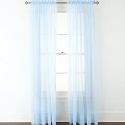 Liz Claiborne Lisette Rod Pocket Sheer Single Curtain Panel
