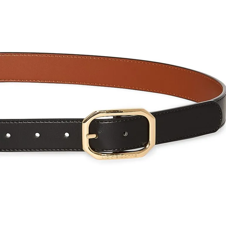 Liz Claiborne 29mm Geo Flip Reversible Womens Belt