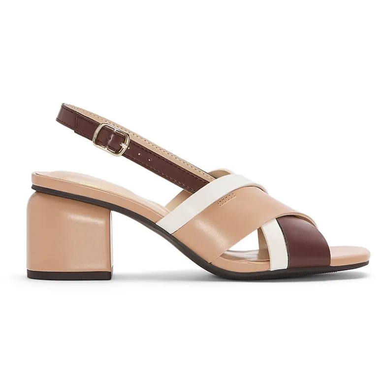Liz Claiborne Navan Womens Square Open Toe Block Heel Pumps