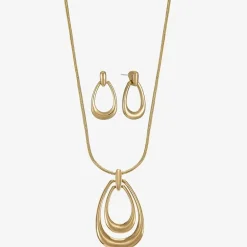 Liz Claiborne Pendant Necklace & Drop Earring Womens 2-pc. Jewelry Set