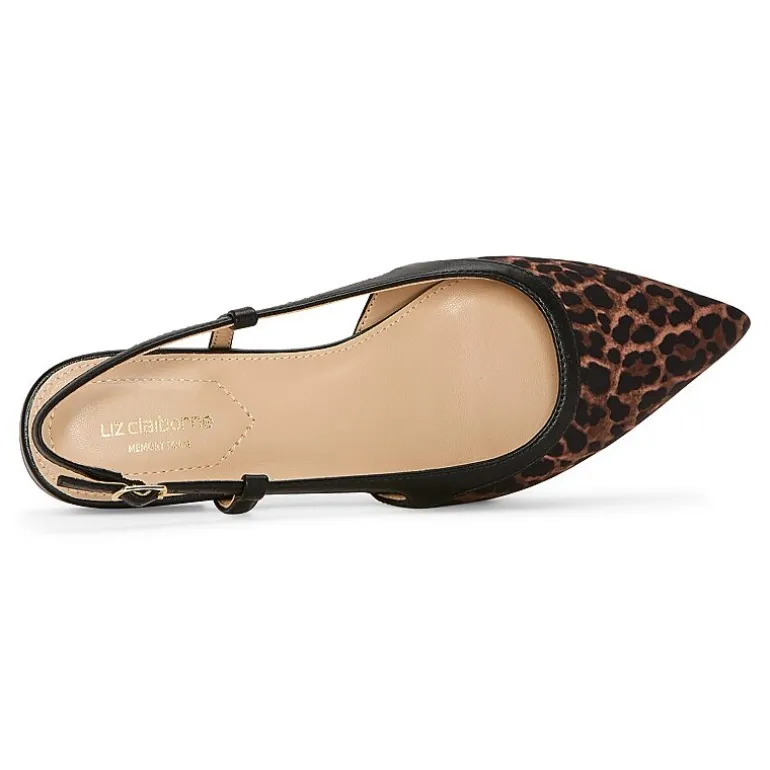 Liz Claiborne Samson Womens Pointed Closed Toe Ballet Flats