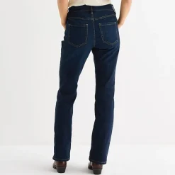 Liz Claiborne Sara Womens Mid Rise Bootcut Jean